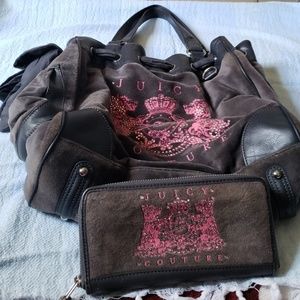 Juicy couture purse and wallet